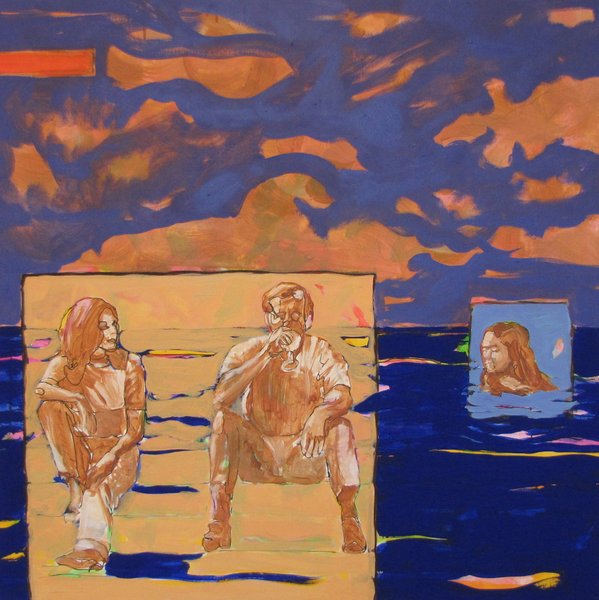 Plage I - 100x100 - technique mixte